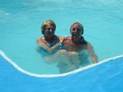 in the pool